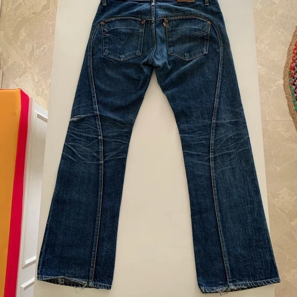 Levis Vintage 1976 Big E 501 Selvedge Buffalo Jeans - Picture 5 of 16